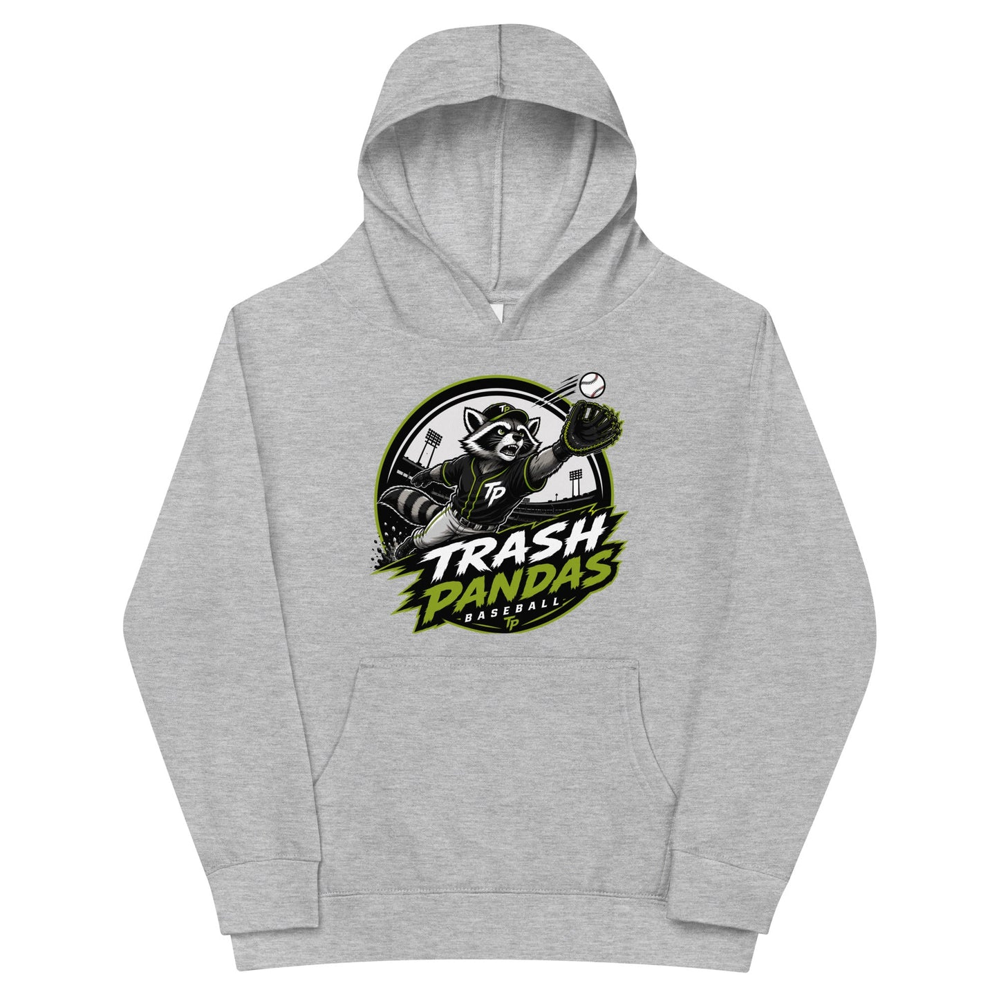 Performance | Youth Hoodie | Trash Pandas Baseball Organization | Emblem Logo