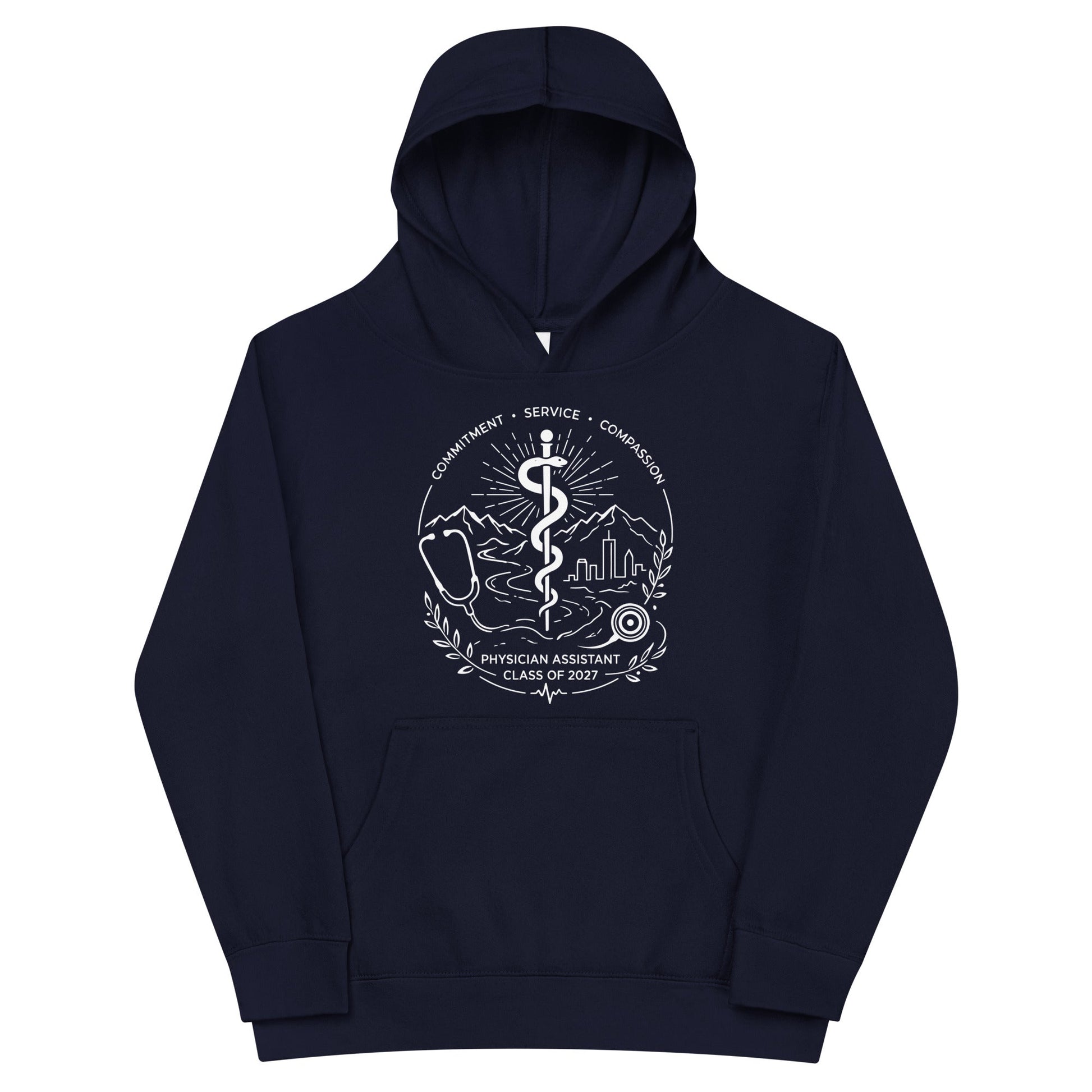 Performance | Youth Hoodie | Trine PA program | Crest Logo