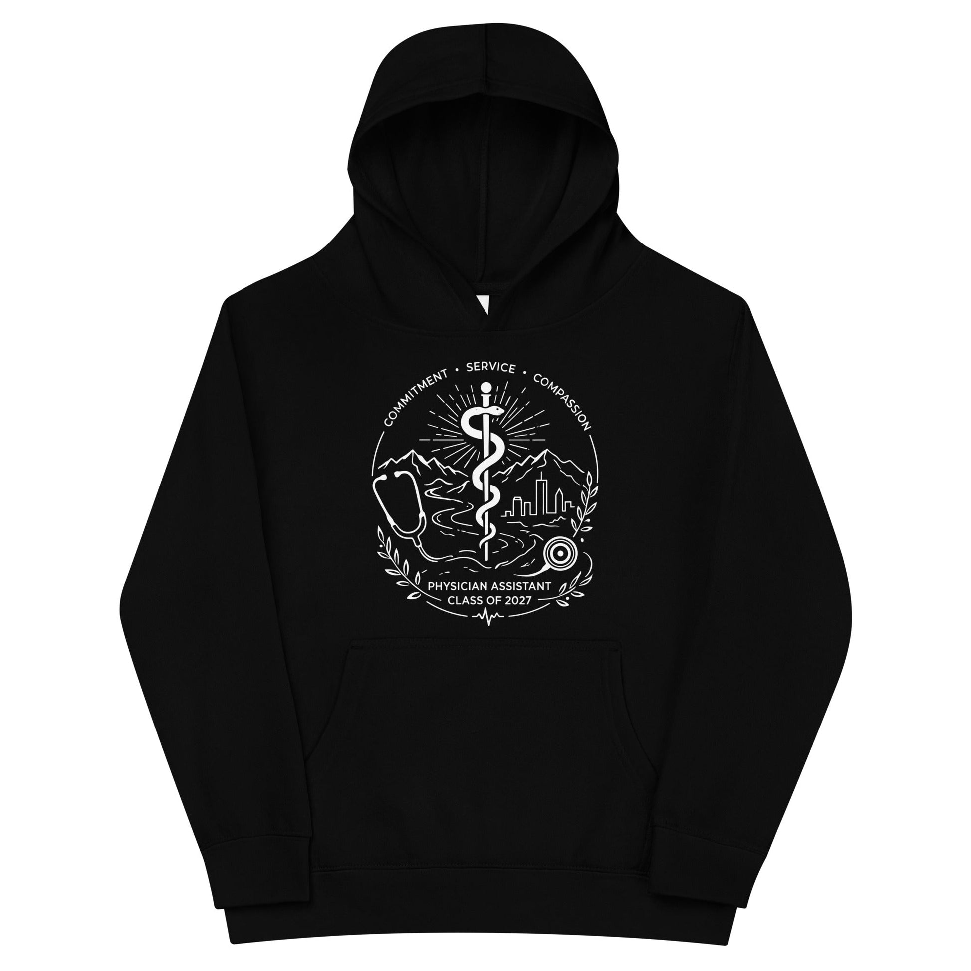 Performance | Youth Hoodie | Trine PA program | Crest Logo