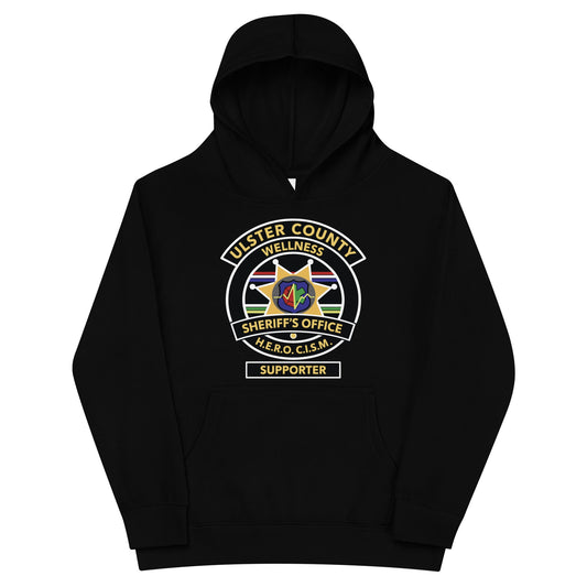 Performance | Youth Hoodie | Ulster County Sheriff's Office Wellness Division | Badge Logo