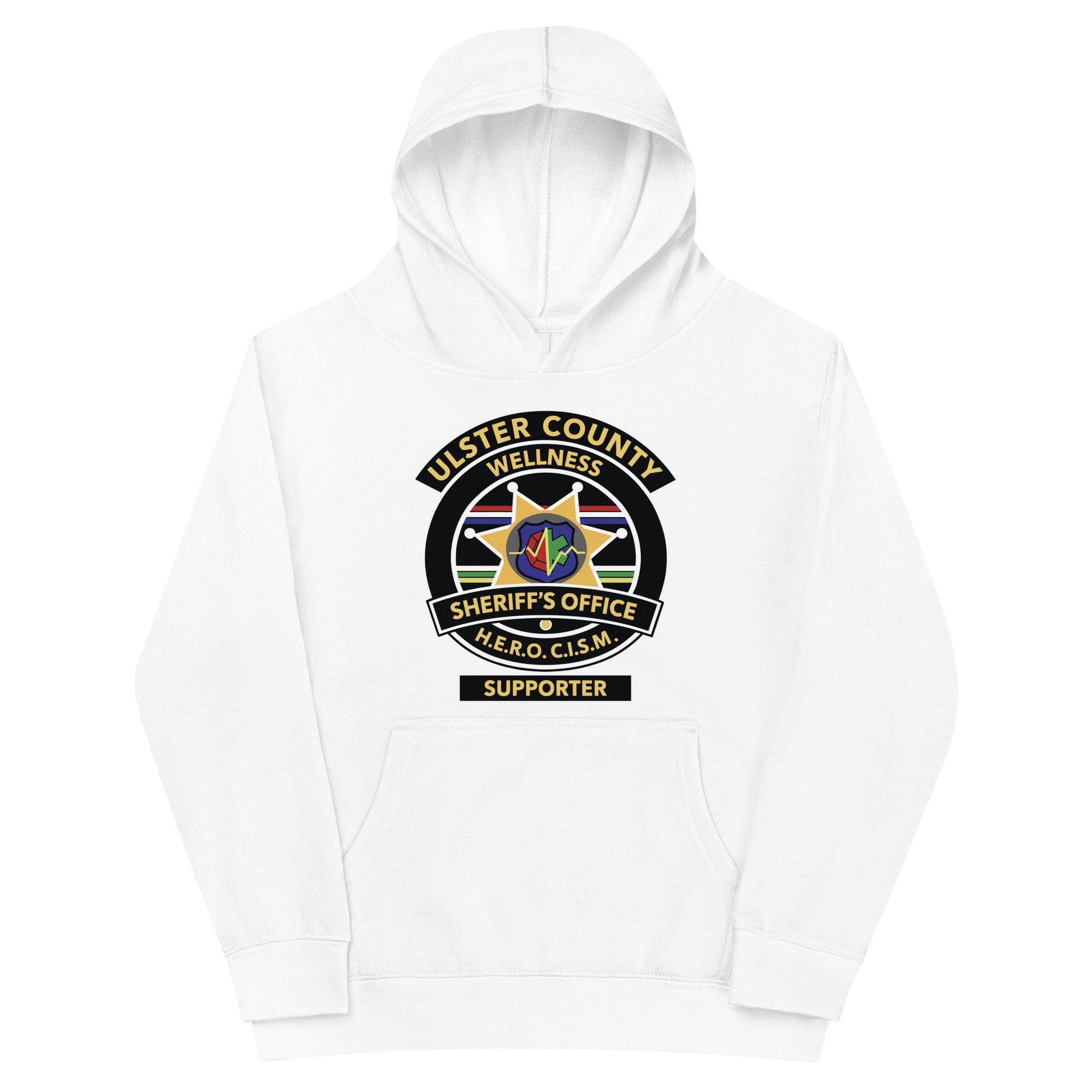 Performance | Youth Hoodie | Ulster County Sheriff's Office Wellness Division | Badge Logo