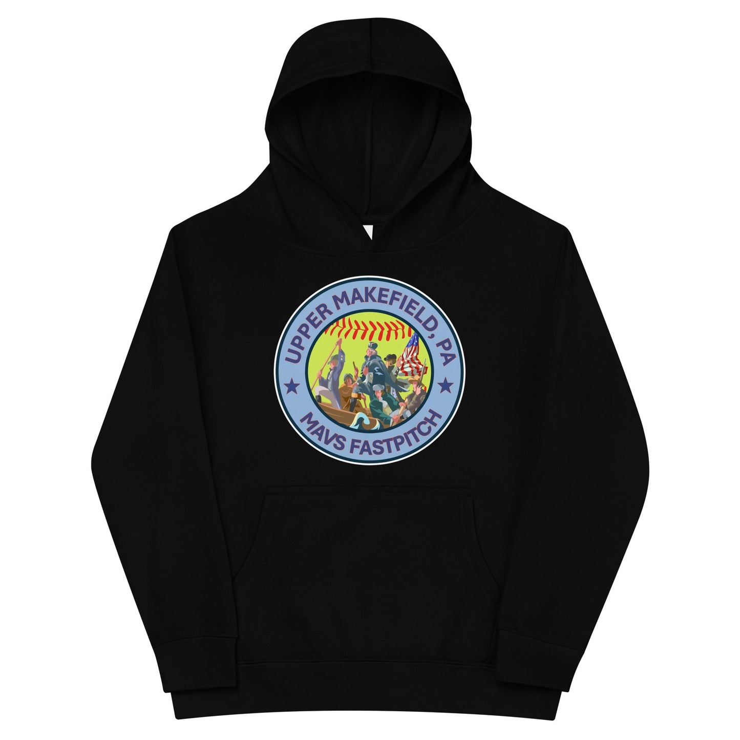Performance | Youth Hoodie | Upper Makefield Mavs Fastpitch | Crossing Badge Logo