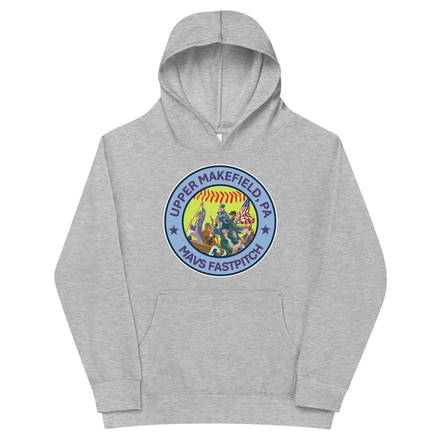 Performance | Youth Hoodie | Upper Makefield Mavs Fastpitch | Crossing Badge Logo