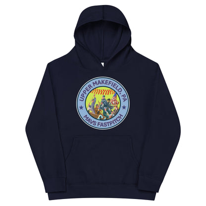 Performance | Youth Hoodie | Upper Makefield Mavs Fastpitch | Crossing Badge Logo