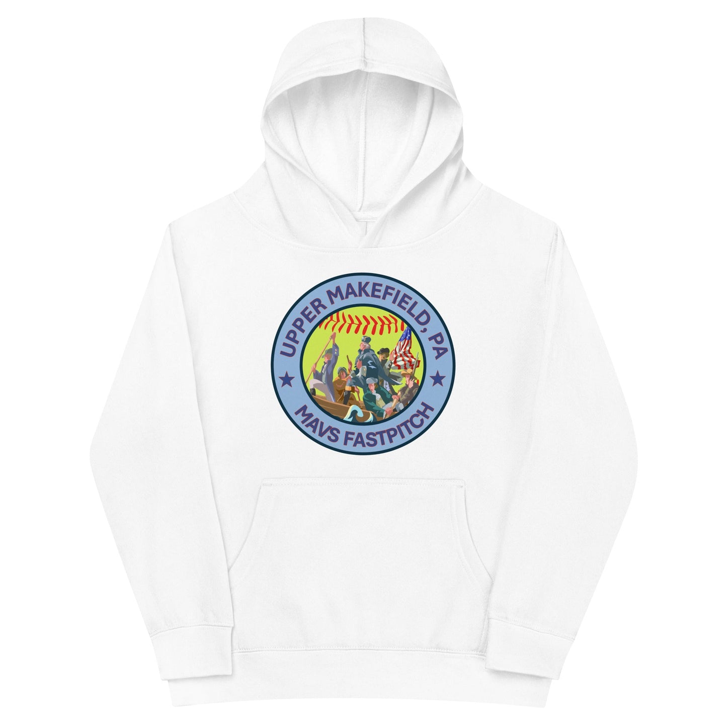 Performance | Youth Hoodie | Upper Makefield Mavs Fastpitch | Crossing Badge Logo