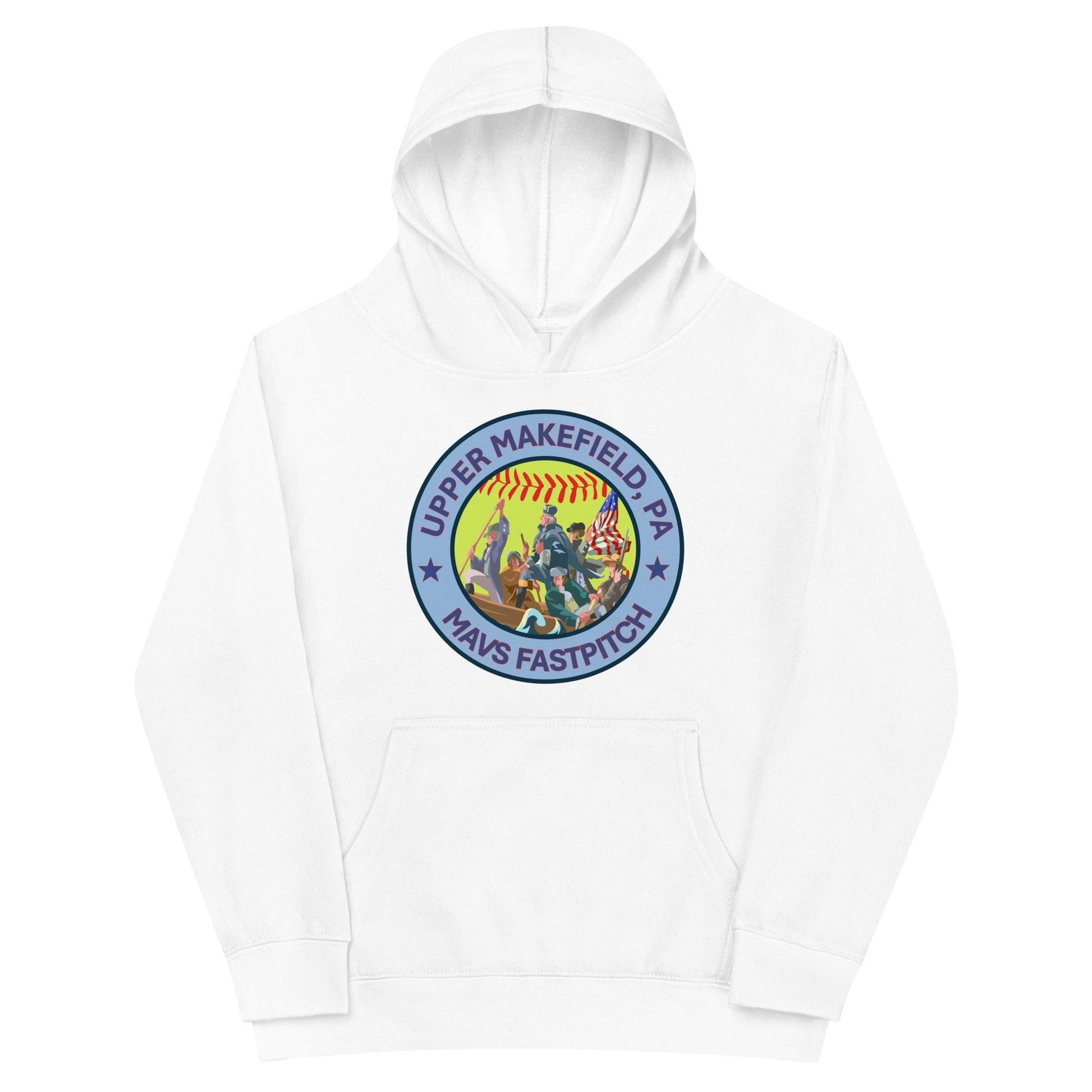 Performance | Youth Hoodie | Upper Makefield Mavs Fastpitch | Crossing Badge Logo