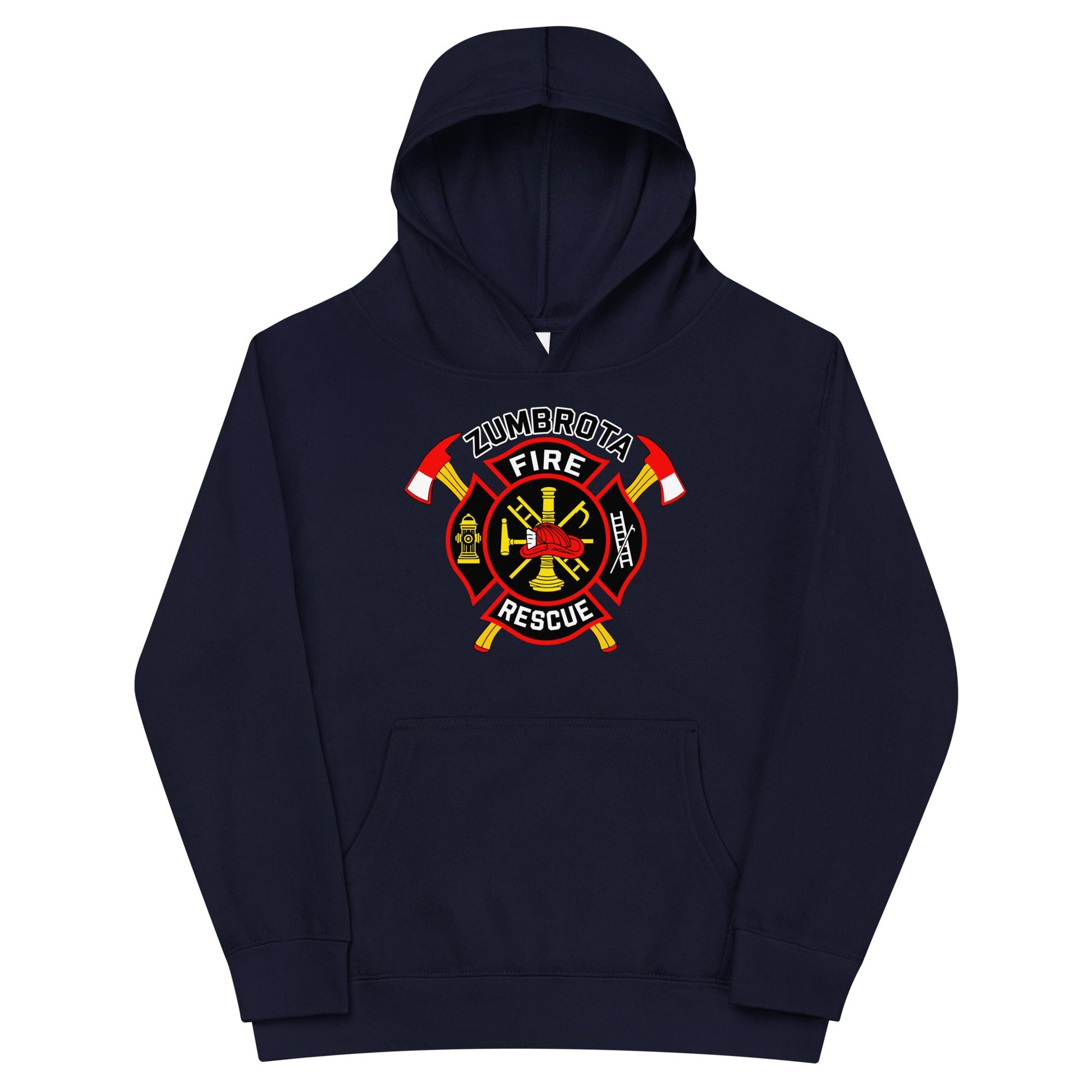 Performance | Youth Hoodie | Zumbrota Fire Department | Vanguard Logo