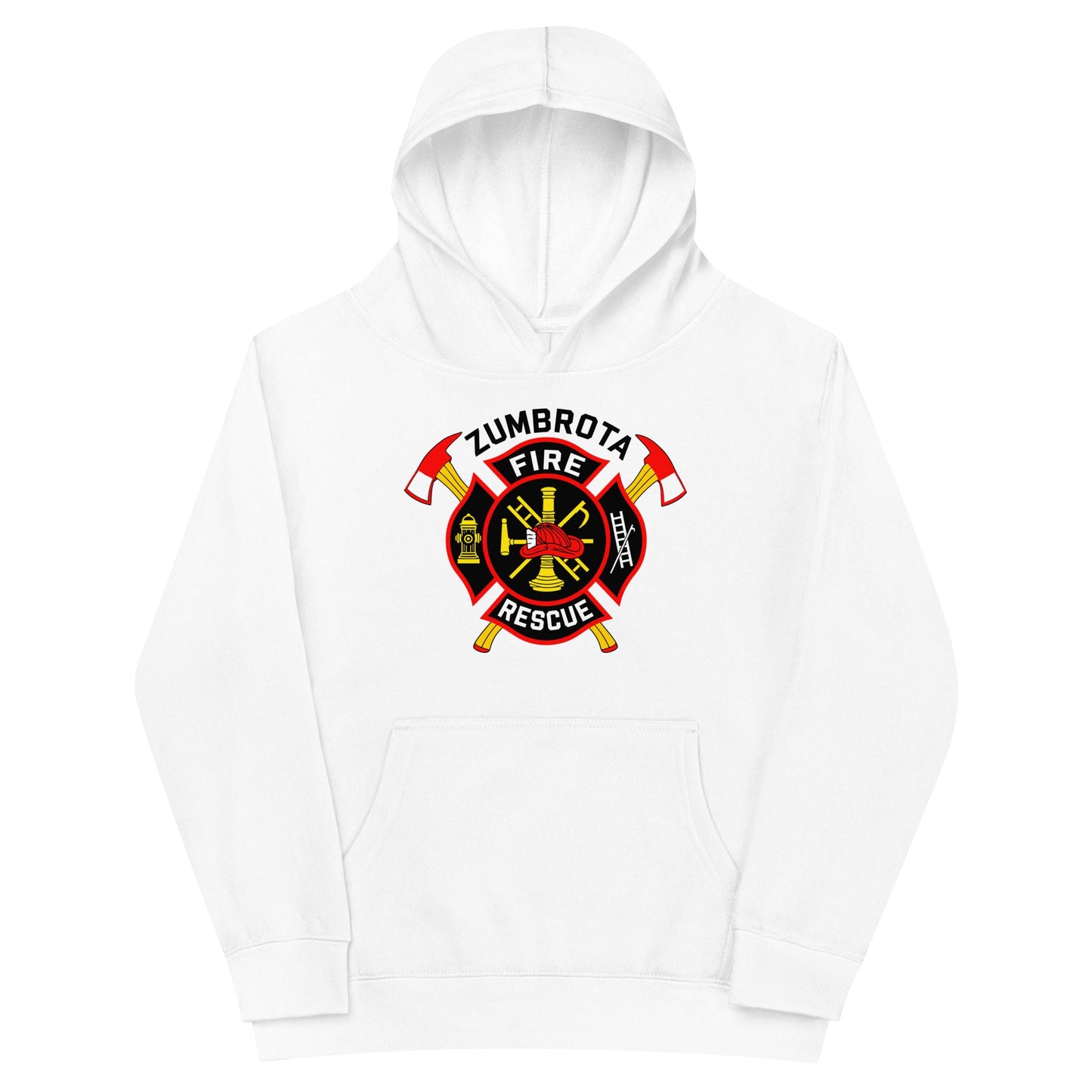 Performance | Youth Hoodie | Zumbrota Fire Department | Vanguard Logo