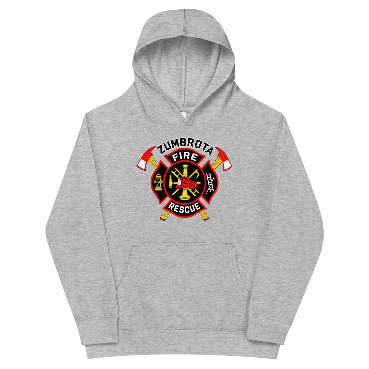 Performance | Youth Hoodie | Zumbrota Fire Department | Vanguard Logo