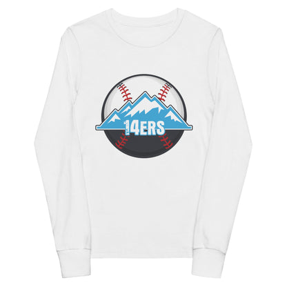 Performance | Youth Long Sleeve T-Shirt | 14ers Baseball | Athletics Logo