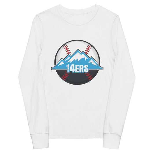 Performance | Youth Long Sleeve T-Shirt | 14ers Baseball | Athletics Logo