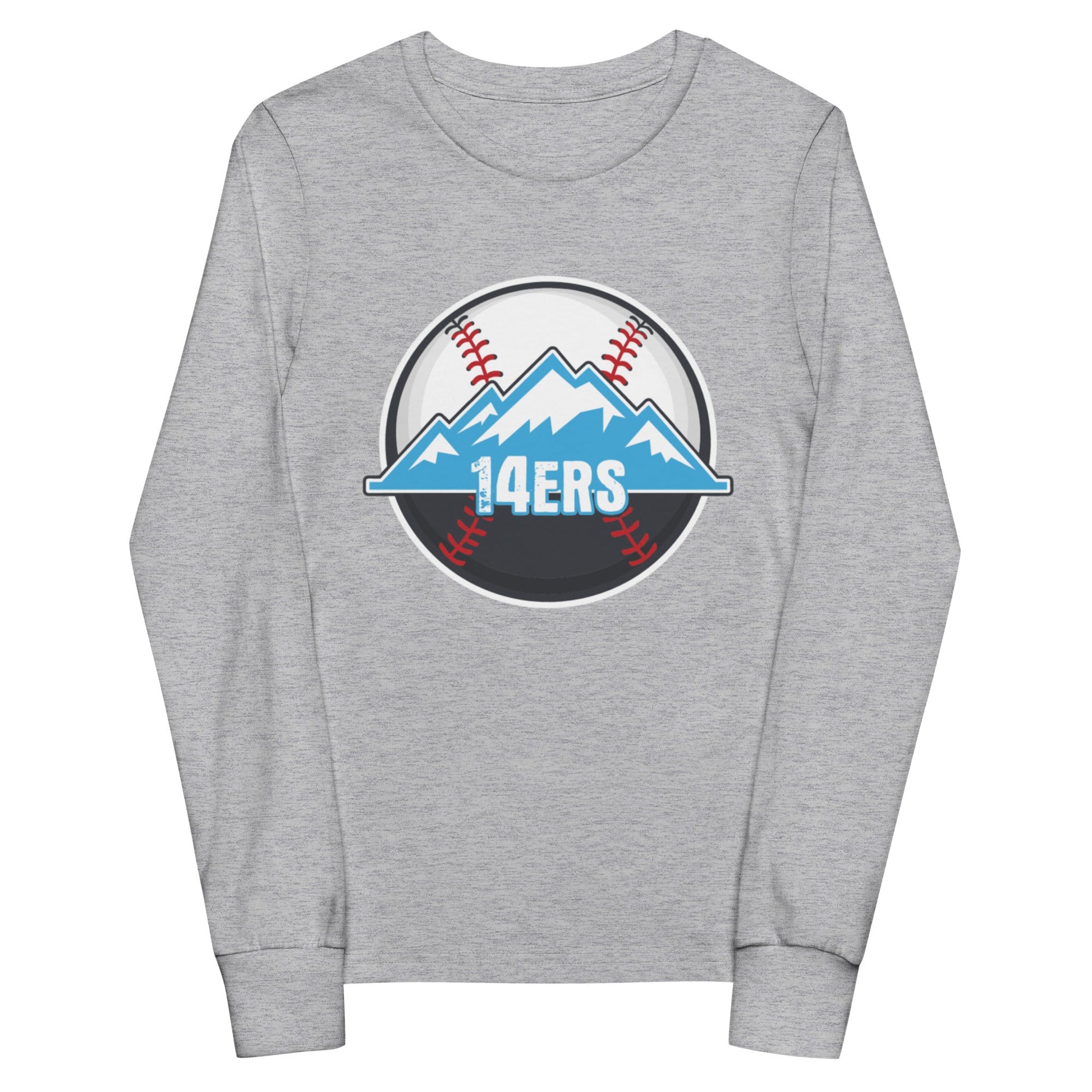 Performance | Youth Long Sleeve T-Shirt | 14ers Baseball | Athletics Logo
