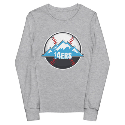 Performance | Youth Long Sleeve T-Shirt | 14ers Baseball | Athletics Logo