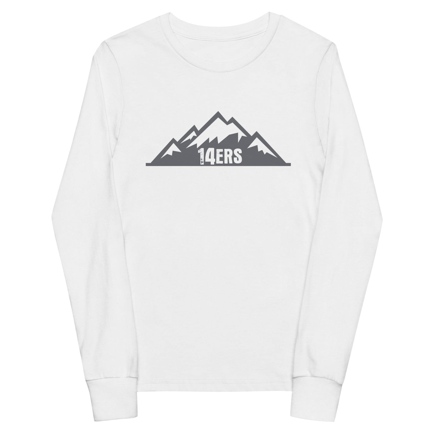 Performance | Youth Long Sleeve T-Shirt | 14ers Baseball | Grey Logo