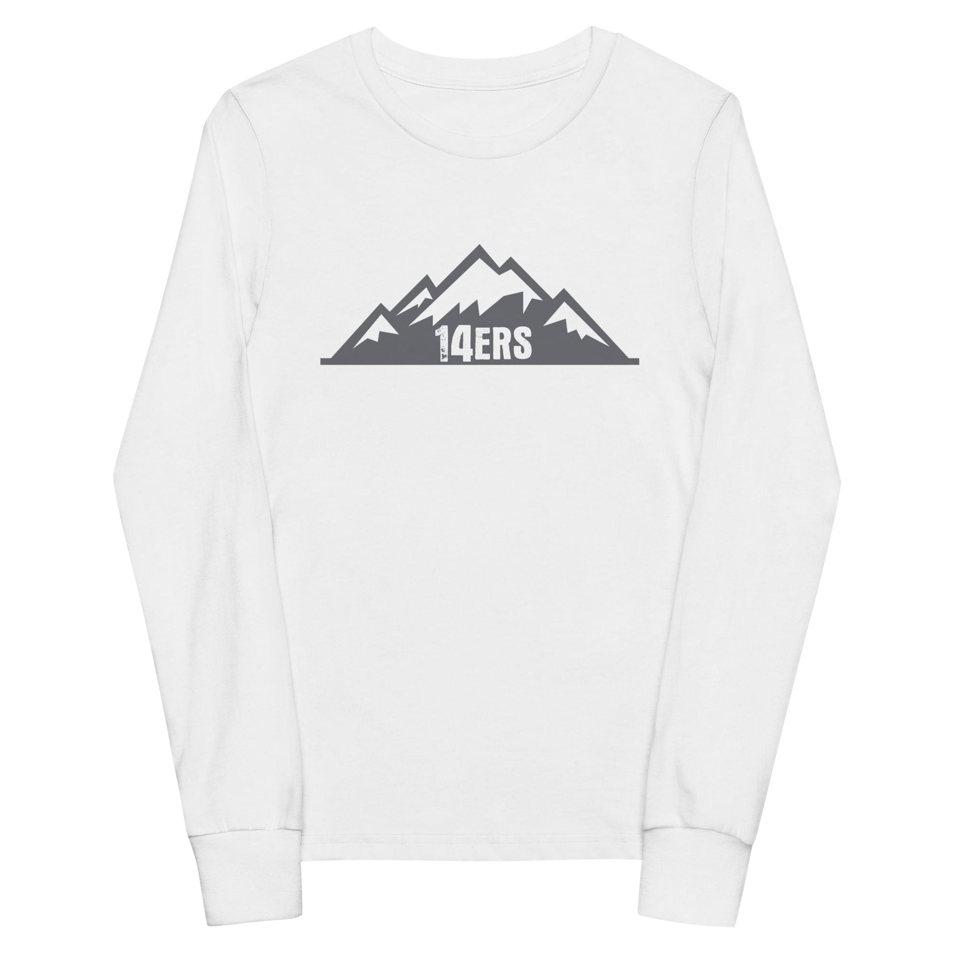Performance | Youth Long Sleeve T-Shirt | 14ers Baseball | Grey Logo
