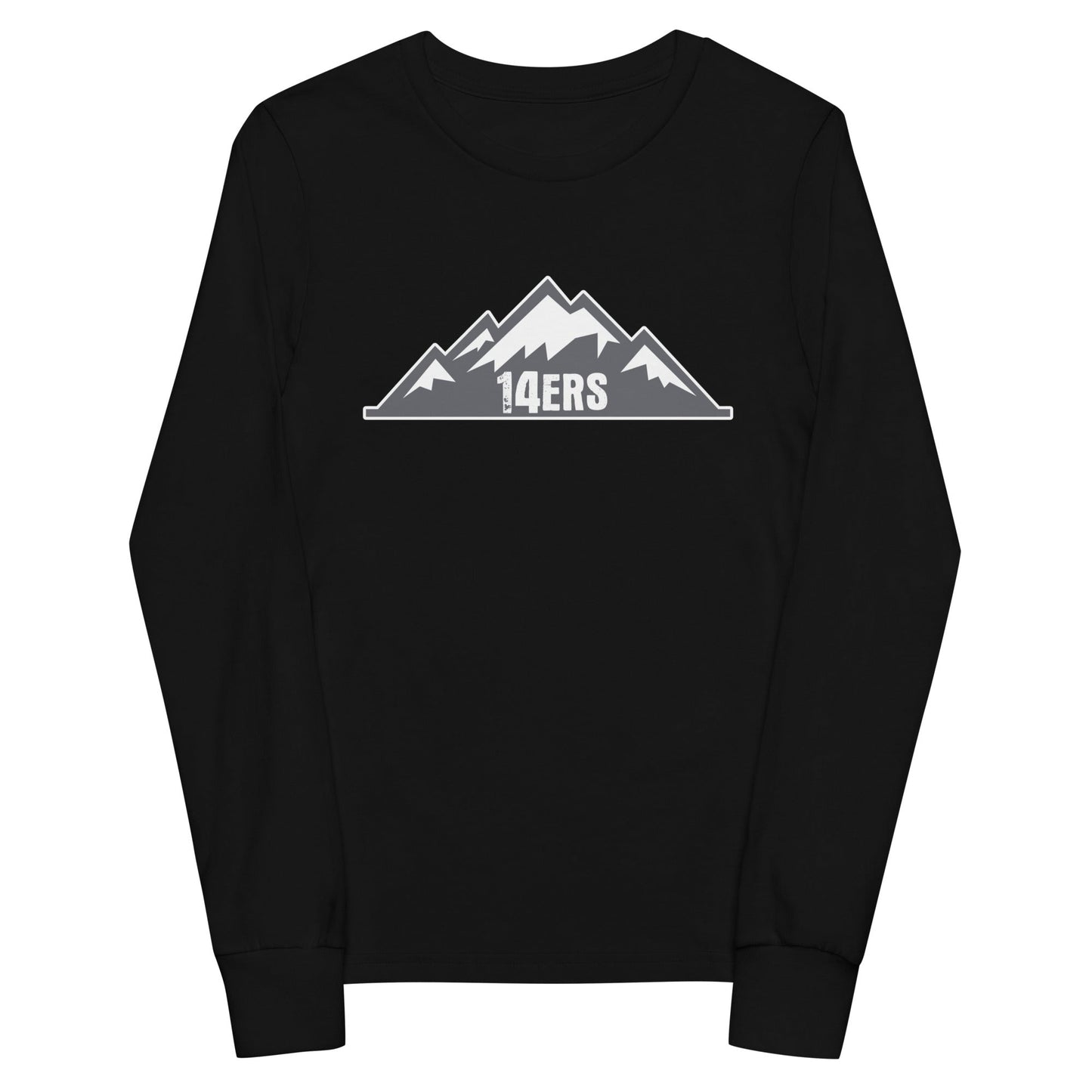 Performance | Youth Long Sleeve T-Shirt | 14ers Baseball | Grey Logo