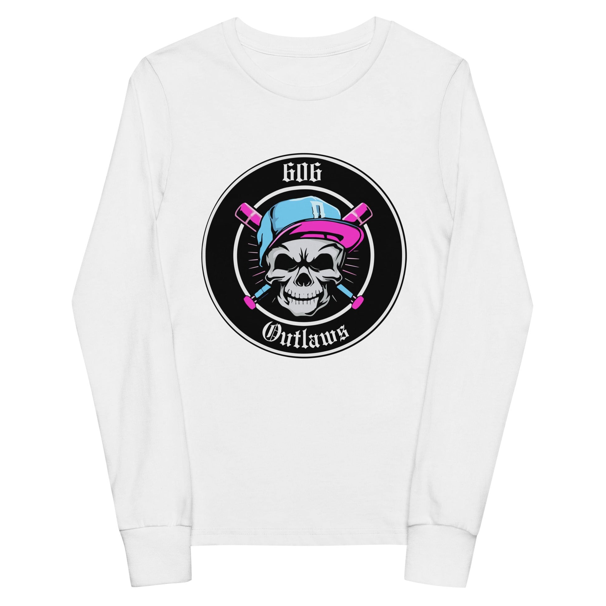 Performance | Youth Long Sleeve T-Shirt | 606 Outlaws Baseball | Badge Logo