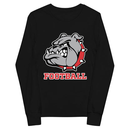 Performance | Youth Long Sleeve T-Shirt | 6th Grade Bulldogs Team | Football Logo