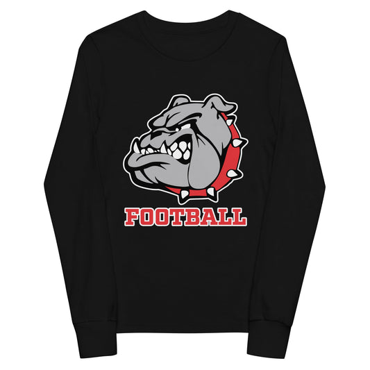 Performance | Youth Long Sleeve T-Shirt | 6th Grade Bulldogs Team | Football Logo