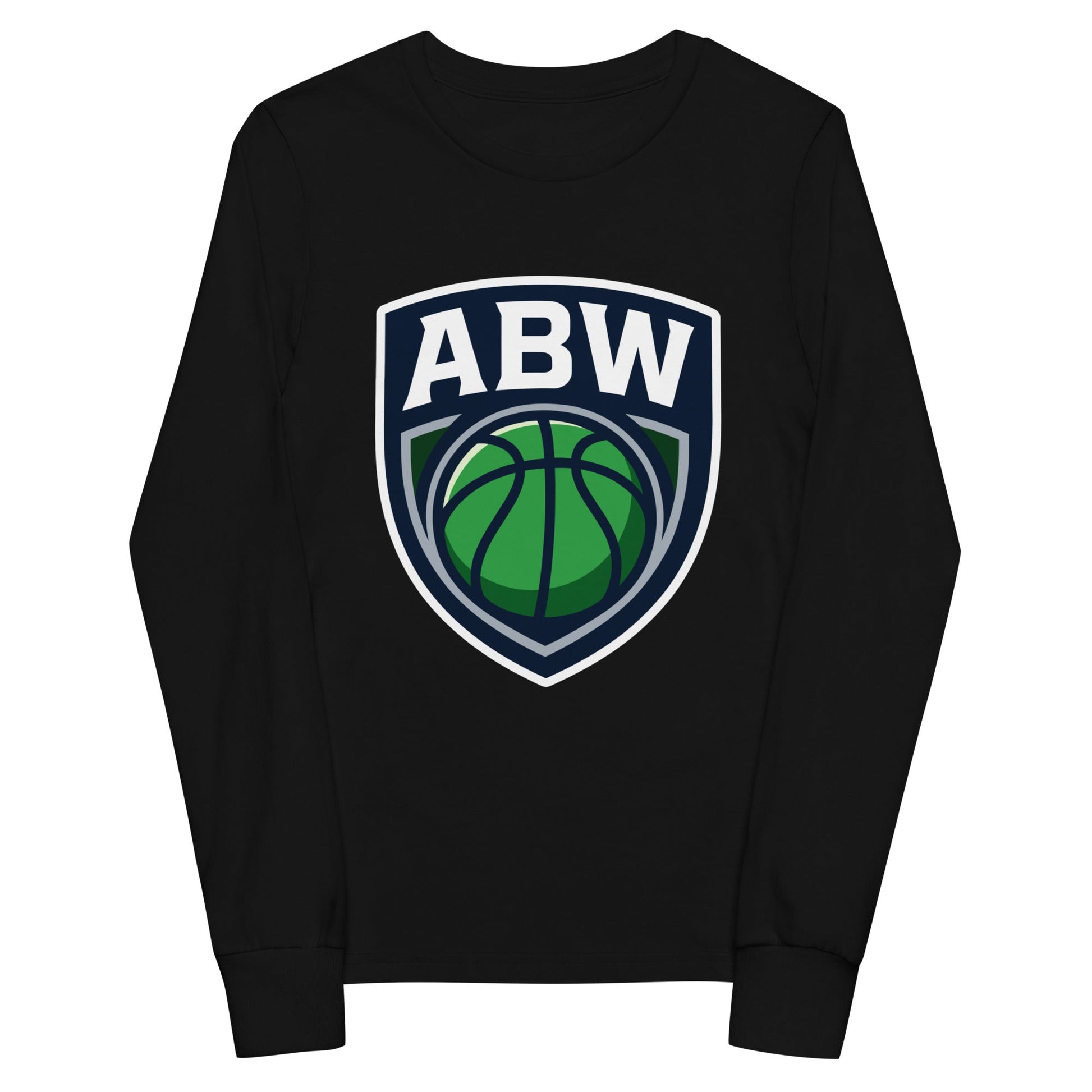 Performance | Youth Long Sleeve T-Shirt | A Better Way Basketball Program | Shield Logo