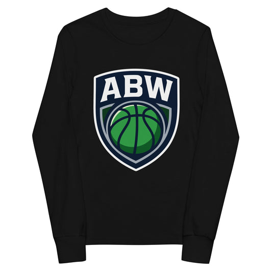 Performance | Youth Long Sleeve T-Shirt | A Better Way Basketball Program | Shield Logo