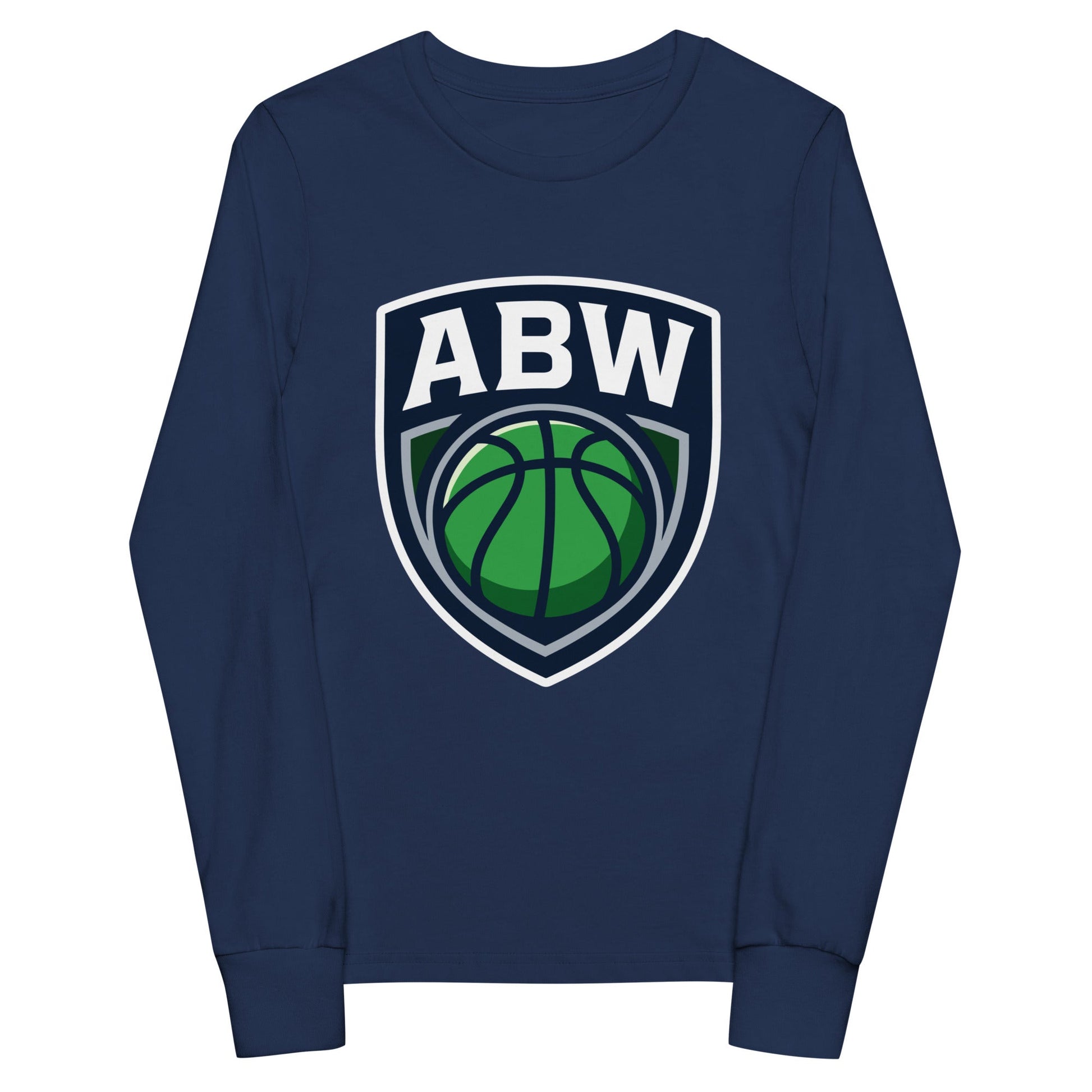 Performance | Youth Long Sleeve T-Shirt | A Better Way Basketball Program | Shield Logo