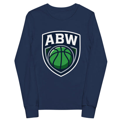 Performance | Youth Long Sleeve T-Shirt | A Better Way Basketball Program | Shield Logo