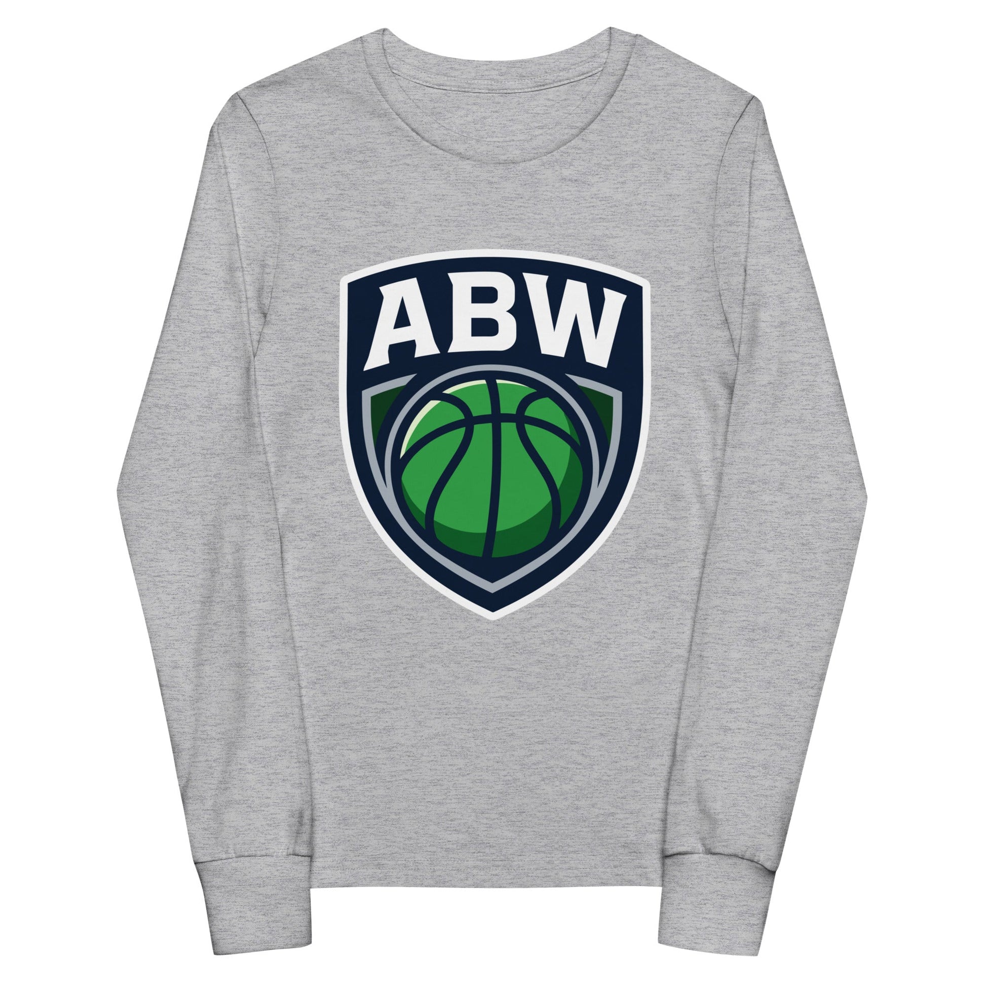 Performance | Youth Long Sleeve T-Shirt | A Better Way Basketball Program | Shield Logo