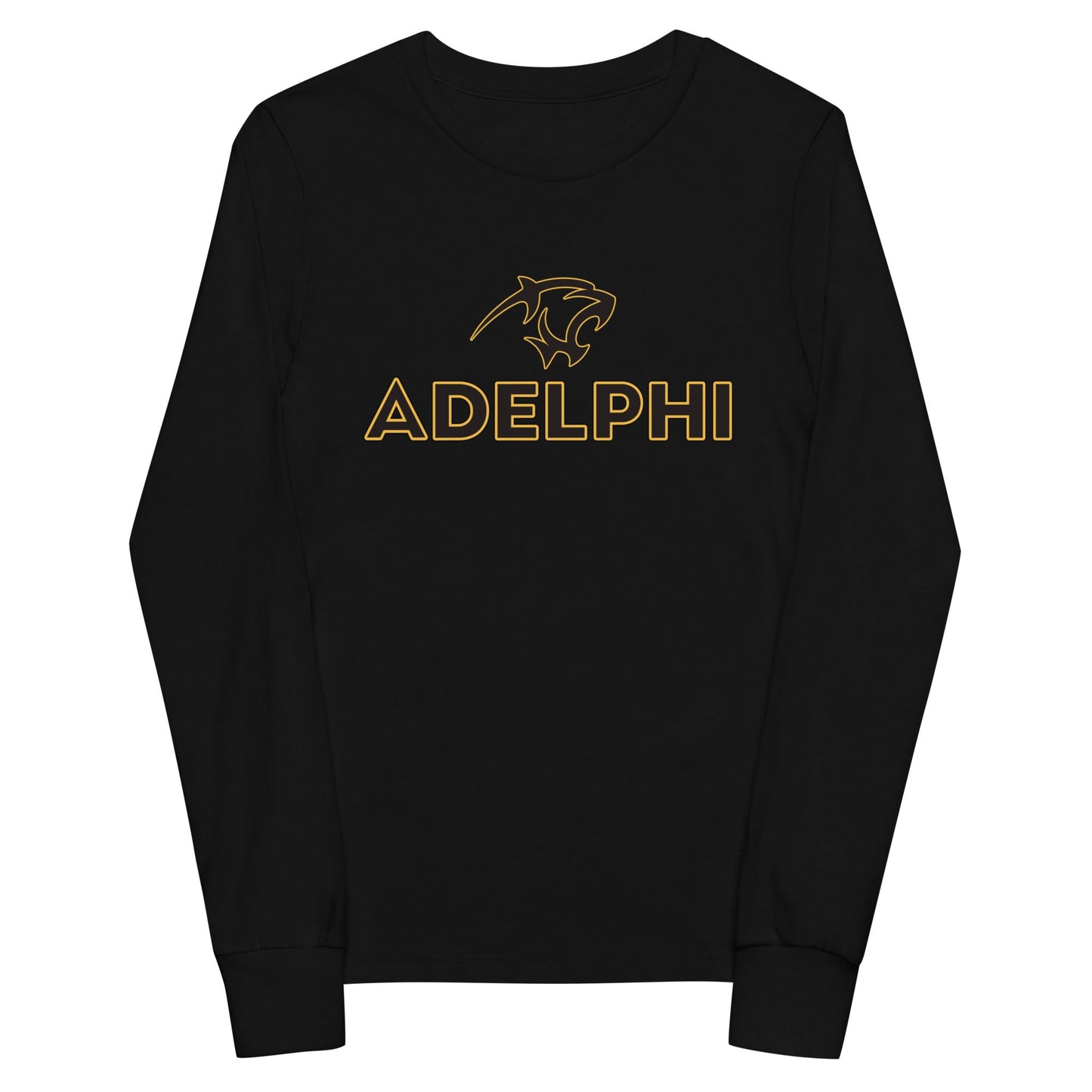 Performance | Youth Long Sleeve T-Shirt | Adelphi Womens Soccer | Apex Panther Logo