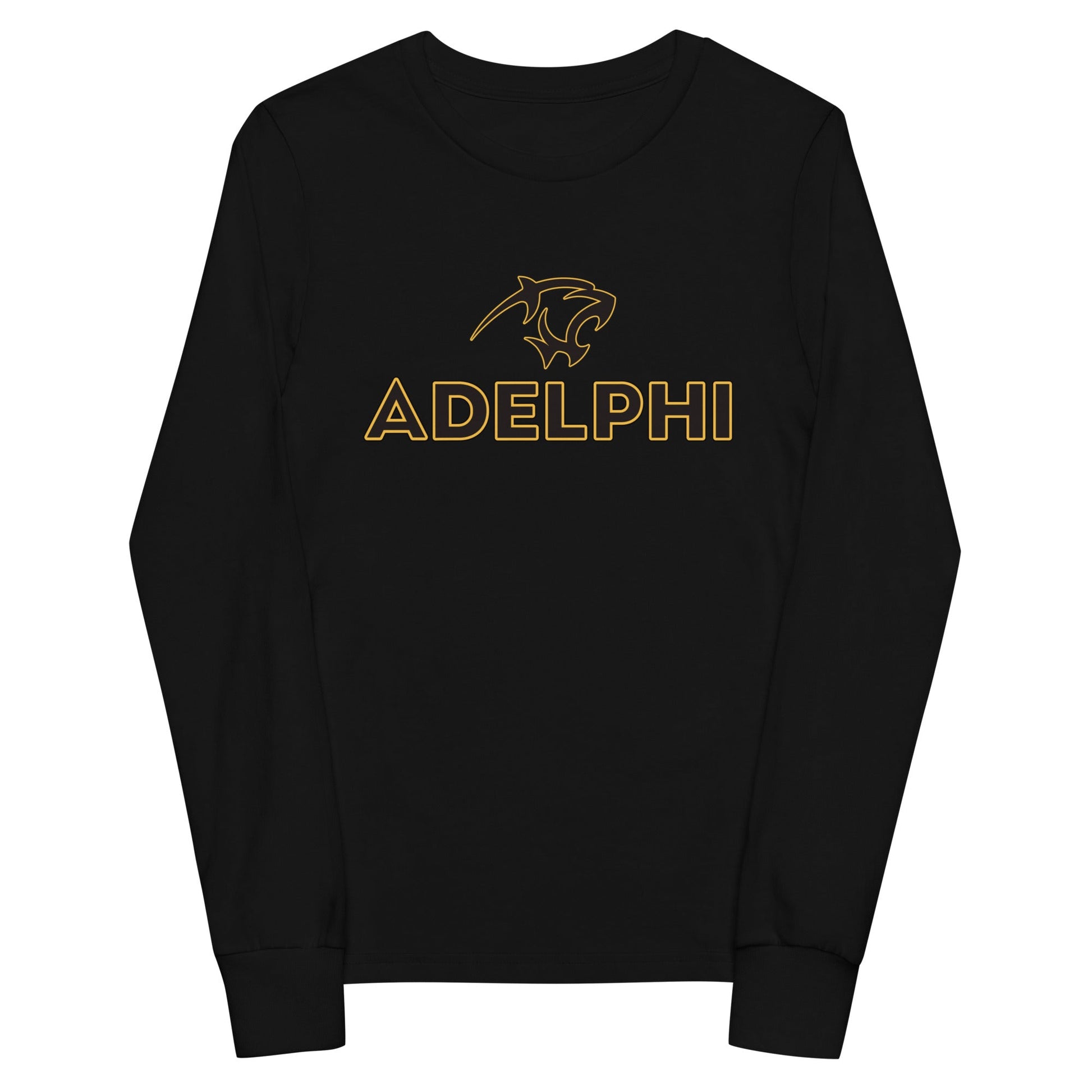 Performance | Youth Long Sleeve T-Shirt | Adelphi Womens Soccer | Apex Panther Logo