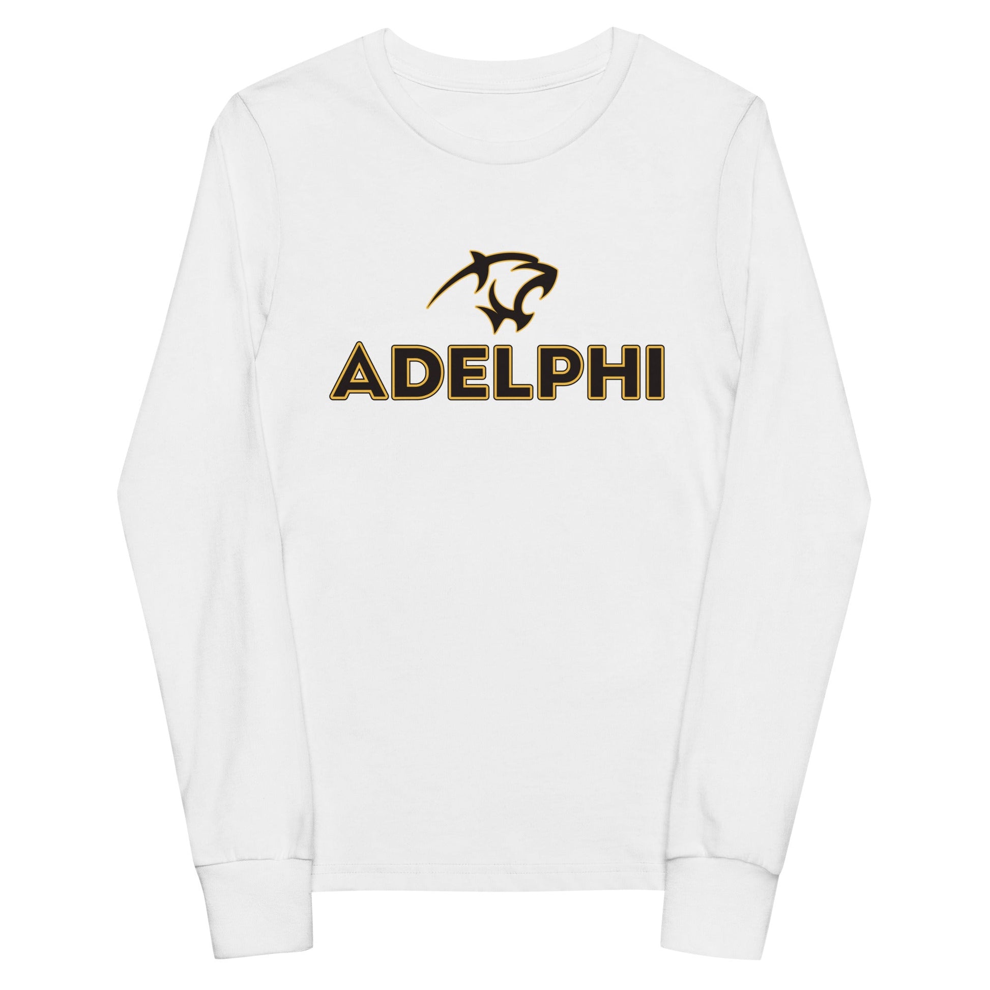 Performance | Youth Long Sleeve T-Shirt | Adelphi Womens Soccer | Apex Panther Logo