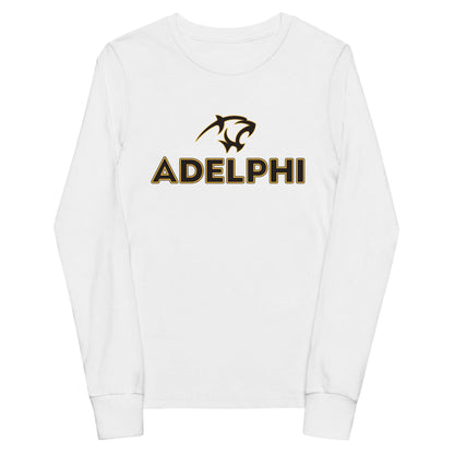 Performance | Youth Long Sleeve T-Shirt | Adelphi Womens Soccer | Apex Panther Logo