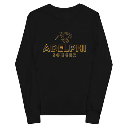 Performance | Youth Long Sleeve T-Shirt | Adelphi Womens Soccer | Vanguard Mark Logo