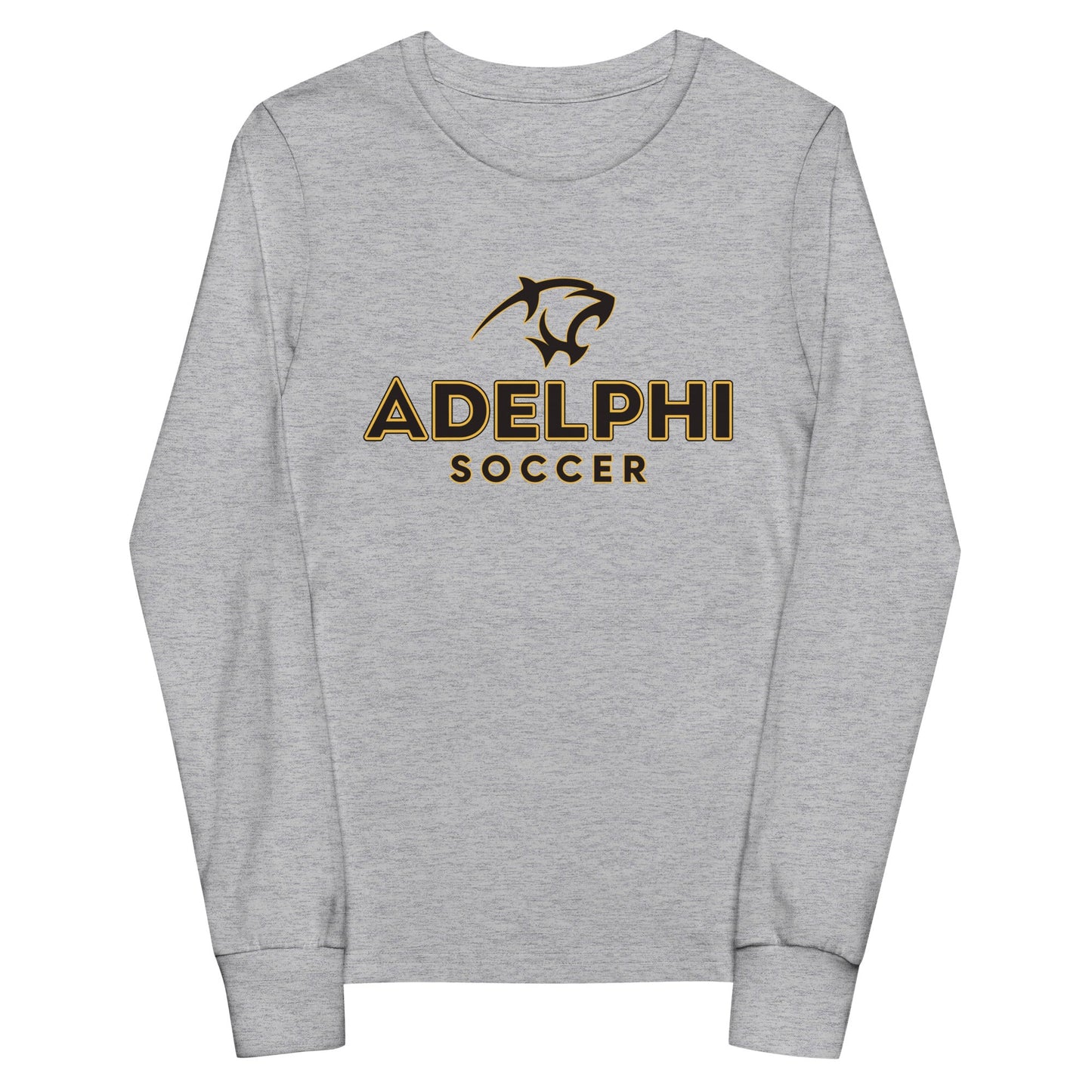Performance | Youth Long Sleeve T-Shirt | Adelphi Womens Soccer | Vanguard Mark Logo
