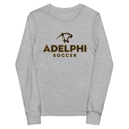 Performance | Youth Long Sleeve T-Shirt | Adelphi Womens Soccer | Vanguard Mark Logo