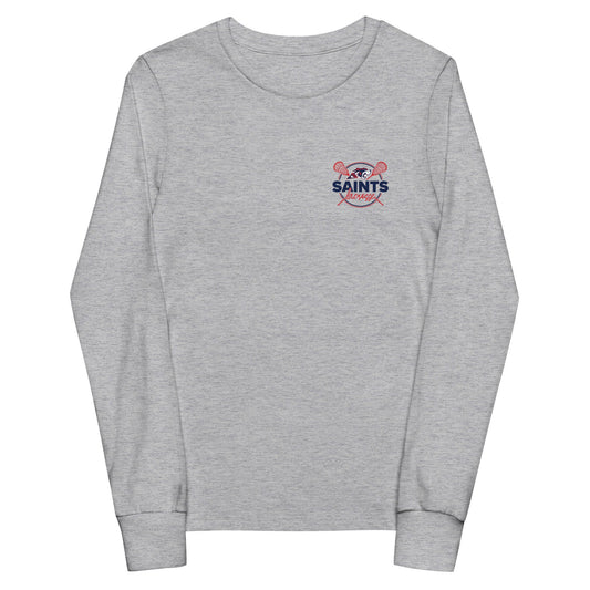 Performance | Youth Long Sleeve T-Shirt | All Saints Academy Lacrosse | Pocket Logo