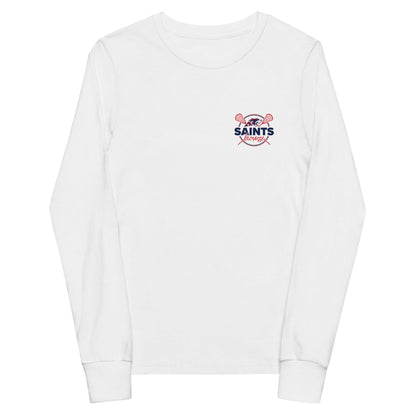 Performance | Youth Long Sleeve T-Shirt | All Saints Academy Lacrosse | Pocket Logo