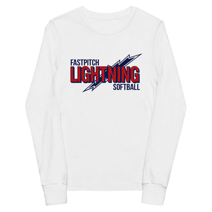 Performance | Youth Long Sleeve T-Shirt | Amherst Lightning Softball | Lightning Logo