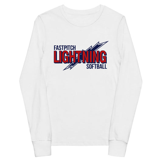 Performance | Youth Long Sleeve T-Shirt | Amherst Lightning Softball | Lightning Logo