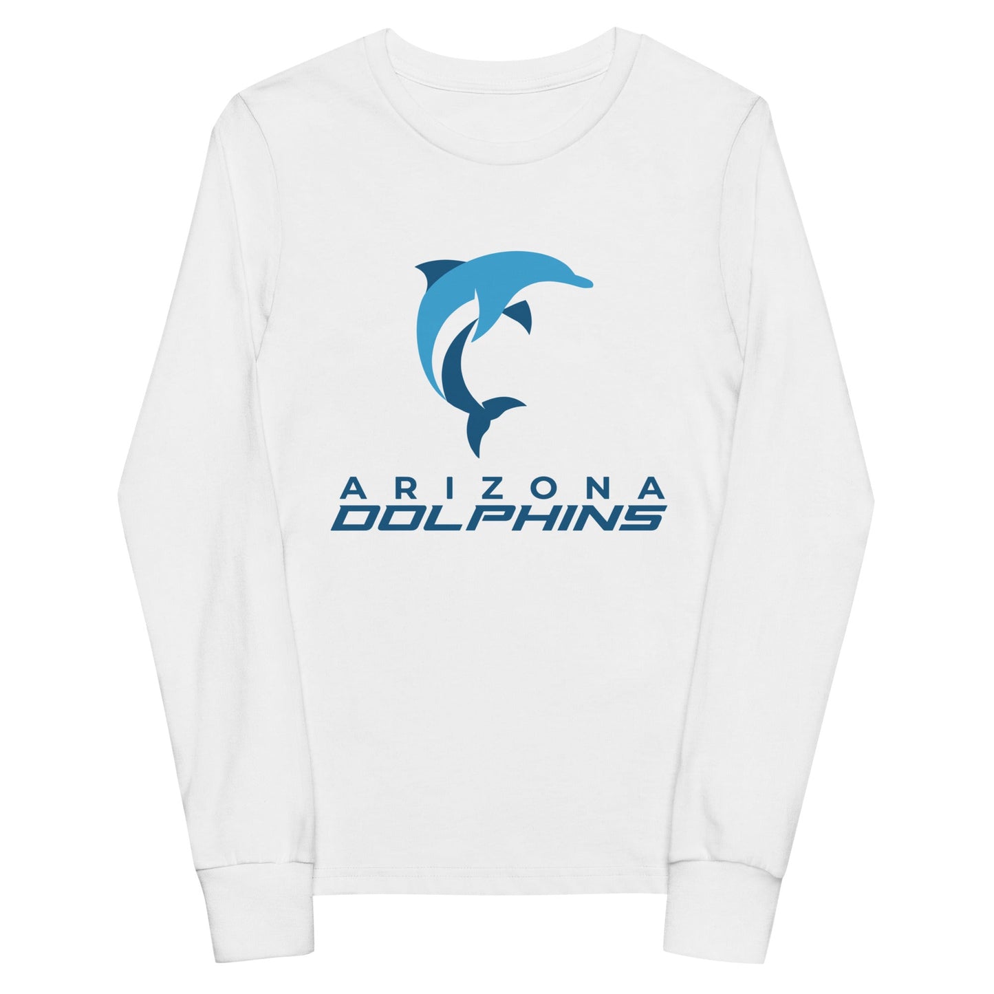 Performance | Youth Long Sleeve T-Shirt | Arizona Dolphins Swim Team | Vanguard Logo