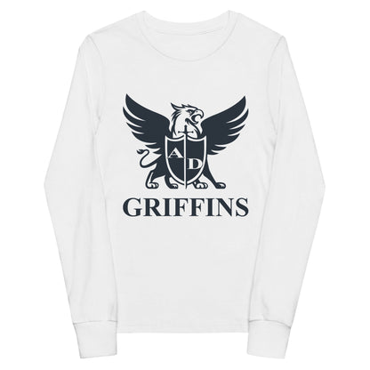 Performance | Youth Long Sleeve T-Shirt | Arma Dei Academy Basketball | Griffin Logo