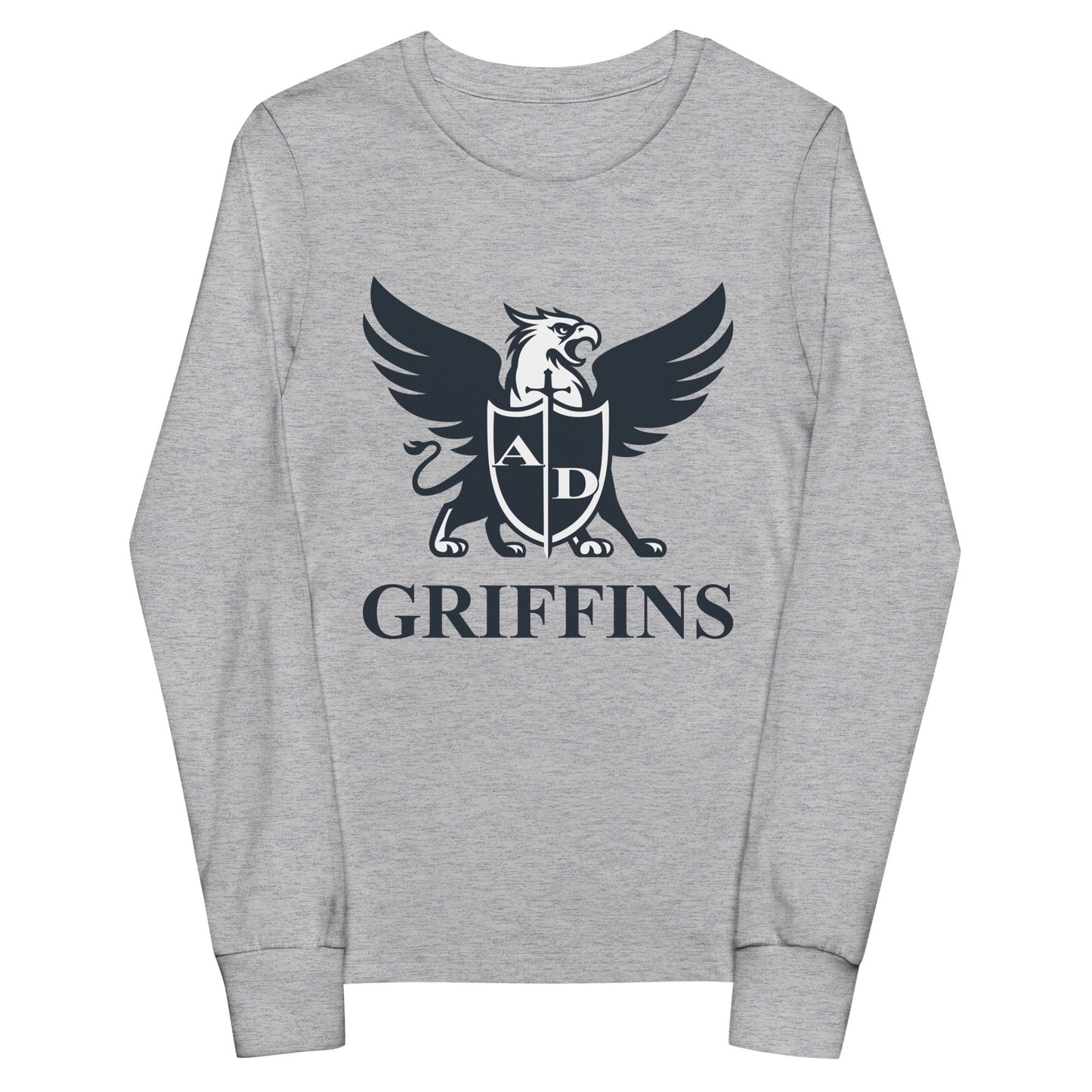 Performance | Youth Long Sleeve T-Shirt | Arma Dei Academy Basketball | Griffin Logo
