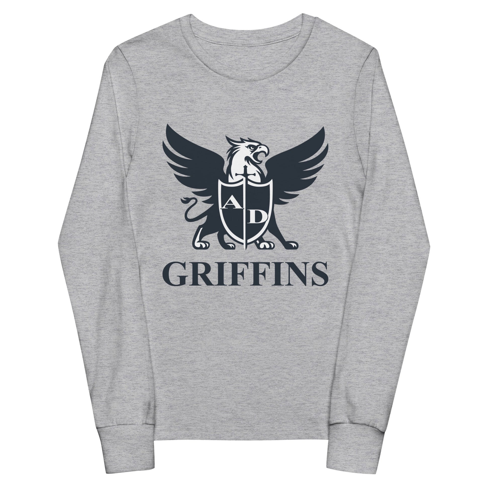 Performance | Youth Long Sleeve T-Shirt | Arma Dei Academy Basketball | Griffin Logo
