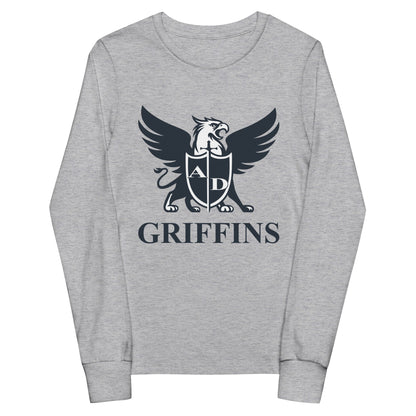 Performance | Youth Long Sleeve T-Shirt | Arma Dei Academy Basketball | Griffin Logo