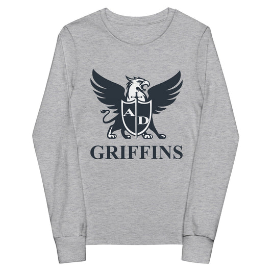 Performance | Youth Long Sleeve T-Shirt | Arma Dei Academy Basketball | Griffin Logo