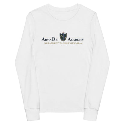 Performance | Youth Long Sleeve T-Shirt | Arma Dei Academy Collaborative Learning Program | Alt Logo 3