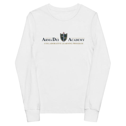 Performance | Youth Long Sleeve T-Shirt | Arma Dei Academy Collaborative Learning Program | Alt Logo 3