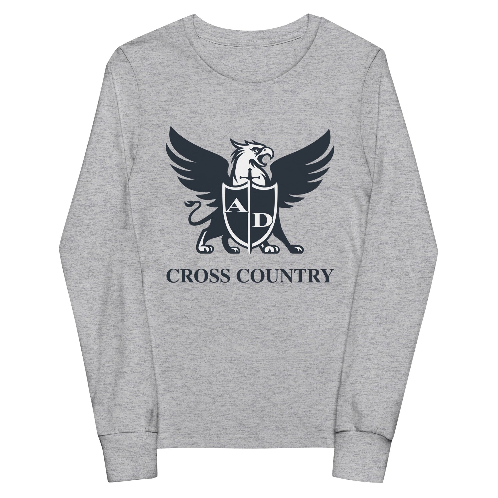 Performance | Youth Long Sleeve T-Shirt | Arma Dei Academy Cross Country | Griffin Logo