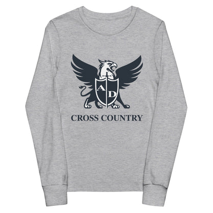 Performance | Youth Long Sleeve T-Shirt | Arma Dei Academy Cross Country | Griffin Logo