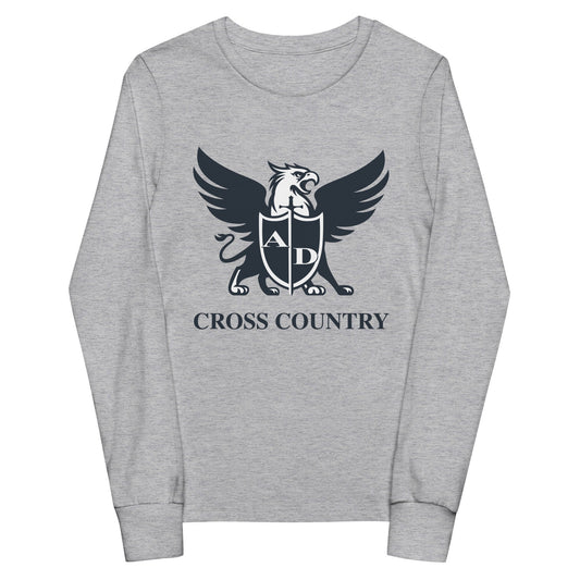 Performance | Youth Long Sleeve T-Shirt | Arma Dei Academy Cross Country | Griffin Logo